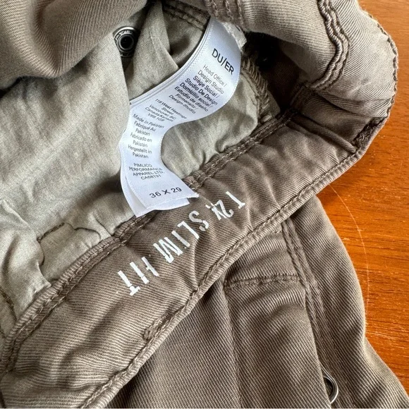 DUER No Sweat Slim Joggers - Khaki - Picture 2 of 7